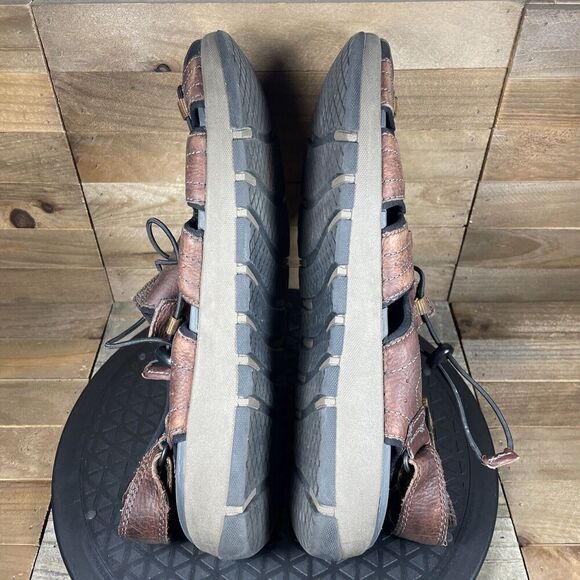 Clarks Men’s Size 11 M Brown Adjustable Fit Slip On Outdoor Sandals Shoes - Picture 8 of 10